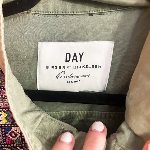 DAY Birger Et Mikkelsen Blazer Army Green Embroidered Jacket - Picture 2 of 10